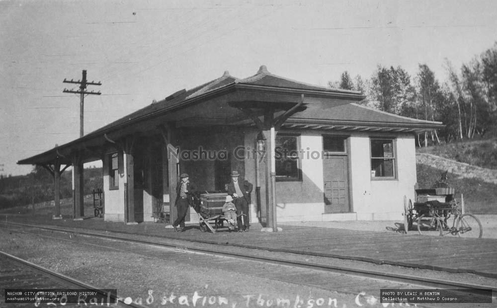 Postcard: Railroad Station, Thompson, Connecticut